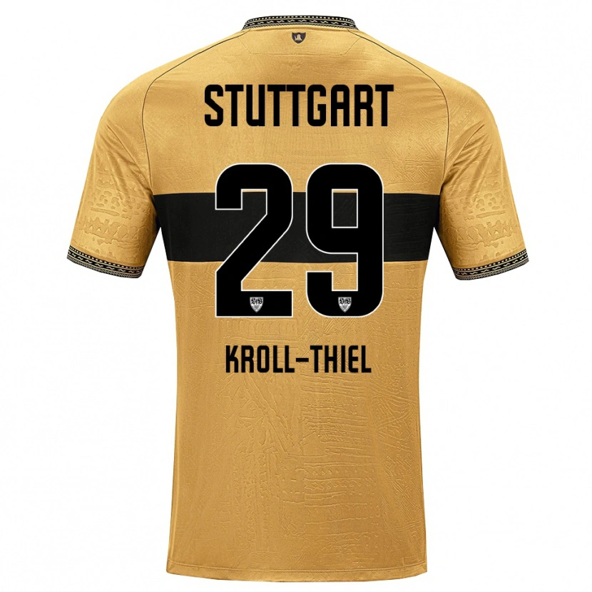 Danxen Kinderen Colin Kroll-Thiel #29 Bruin Zwart Wit Uitshirt Uittenue 2026/27 T-Shirt België