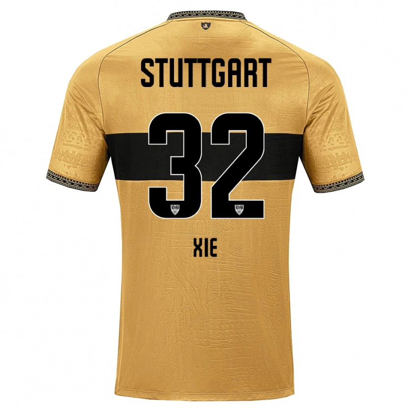Danxen Kinderen Alexander Xie #32 Bruin Zwart Wit Uitshirt Uittenue 2026/27 T-Shirt België