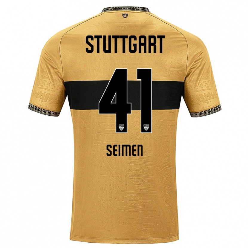 Danxen Kinderen Dennis Seimen #41 Bruin Zwart Wit Uitshirt Uittenue 2026/27 T-Shirt België