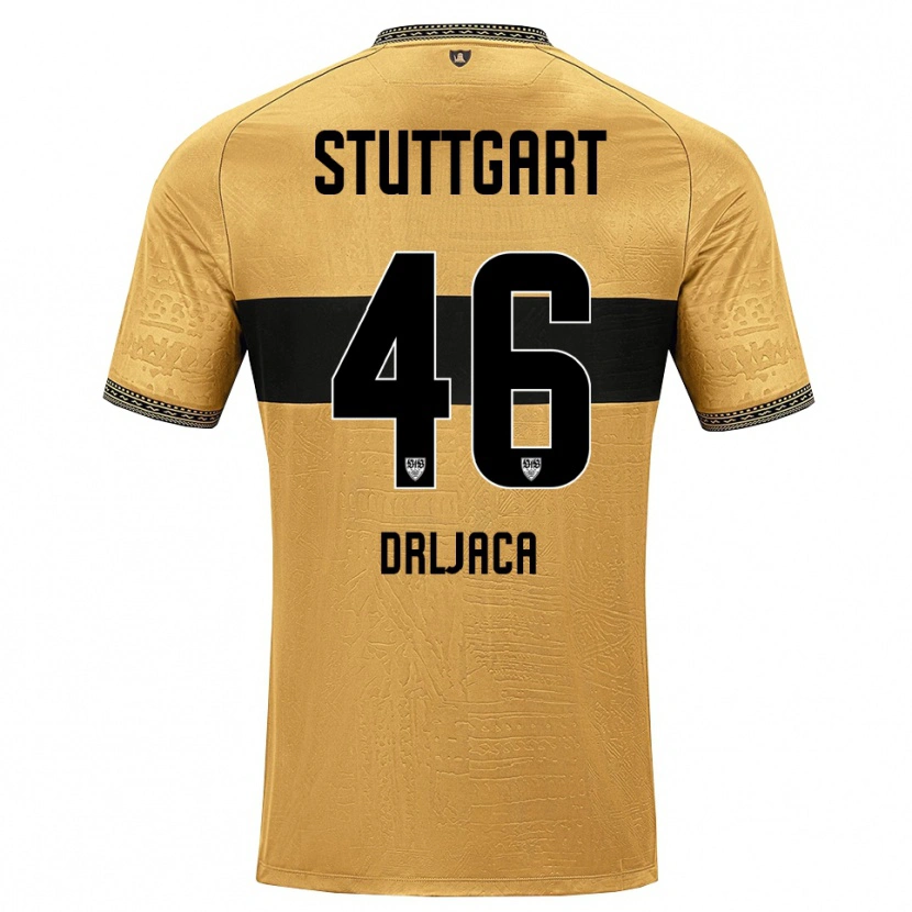 Danxen Kinderen Stefan Drljaca #46 Bruin Zwart Wit Uitshirt Uittenue 2026/27 T-Shirt België