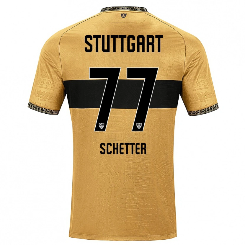 Danxen Kinderen Leonie Schetter #77 Bruin Zwart Wit Uitshirt Uittenue 2026/27 T-Shirt België
