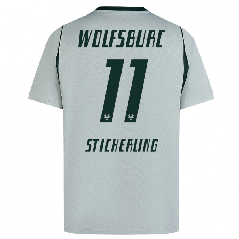 Danxen Kinderen Carl-Anton Sticherling #11 Grijs Groen Uitshirt Uittenue 2026/27 T-Shirt België