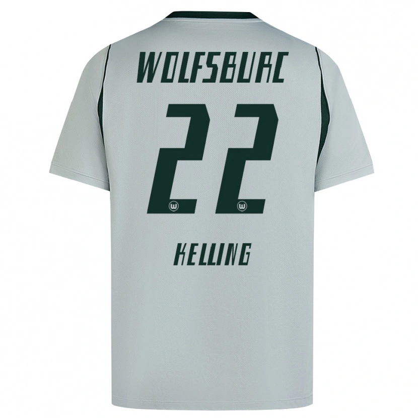 Danxen Kinderen Lenny Kelling #22 Grijs Groen Uitshirt Uittenue 2026/27 T-Shirt België
