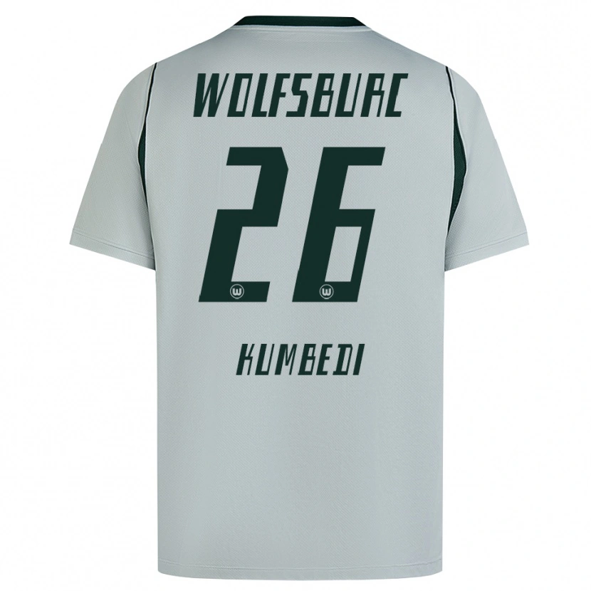 Danxen Kinderen Saël Kumbedi #26 Grijs Groen Uitshirt Uittenue 2026/27 T-Shirt België