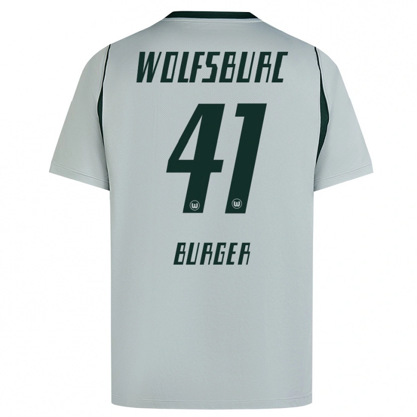 Danxen Kinderen Jan Bürger #41 Grijs Groen Uitshirt Uittenue 2026/27 T-Shirt België