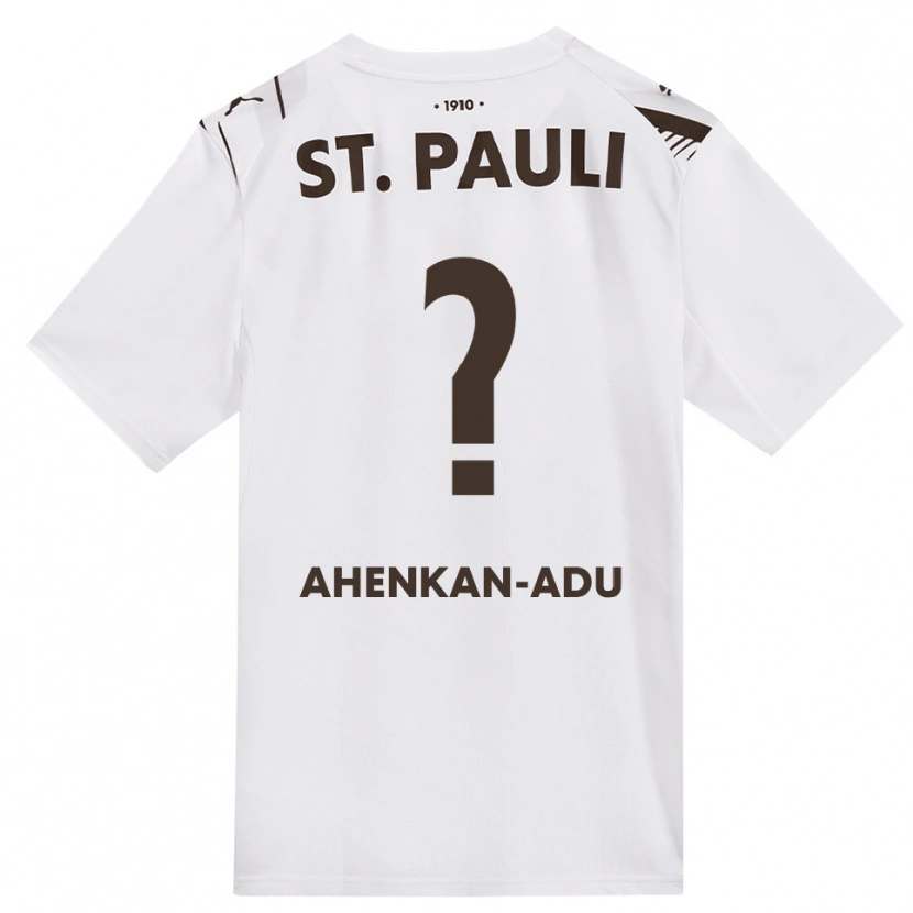 Danxen Kinderen Calvin Ahenkan-Adu #0 Cafe Wit Rood Uitshirt Uittenue 2026/27 T-Shirt België