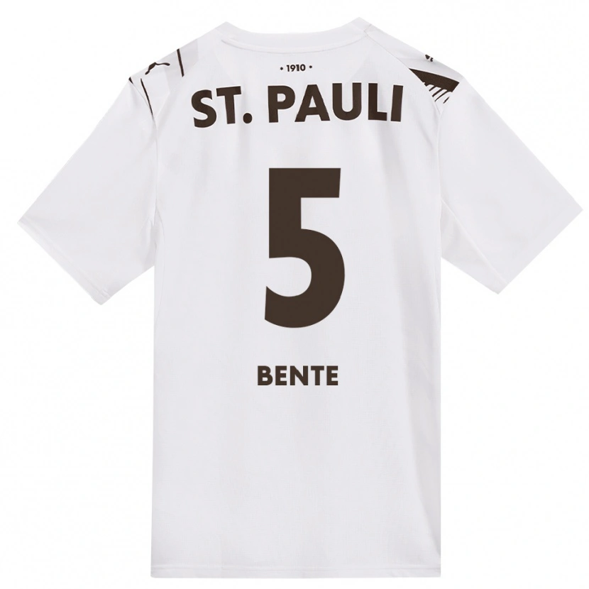 Danxen Kinderen Joris Bente #5 Cafe Wit Rood Uitshirt Uittenue 2026/27 T-Shirt België