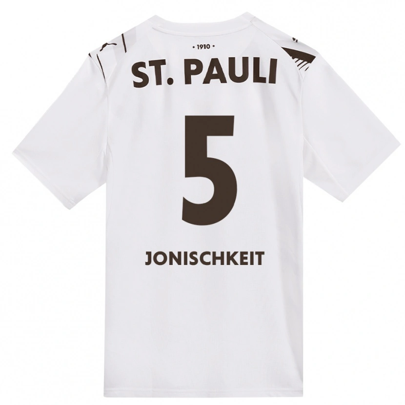 Danxen Kinderen Jamal Jonischkeit #5 Cafe Wit Rood Uitshirt Uittenue 2026/27 T-Shirt België