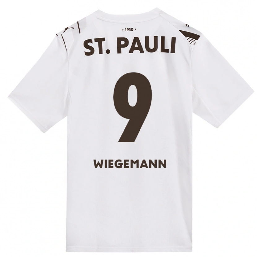 Danxen Kinderen Mats Wiegemann #9 Cafe Wit Rood Uitshirt Uittenue 2026/27 T-Shirt België