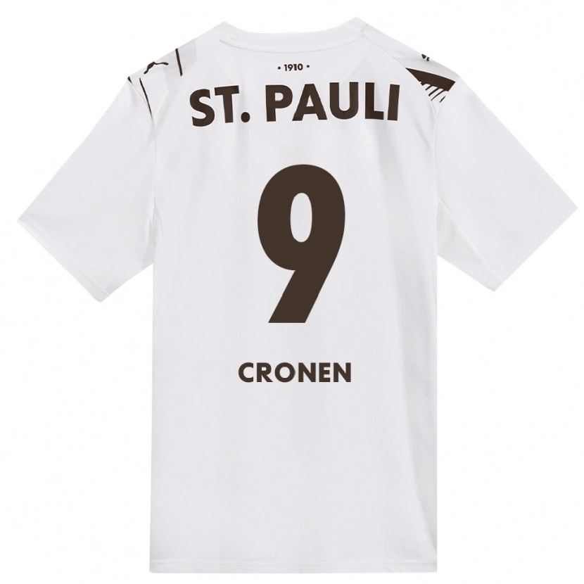 Danxen Kinderen Florian Cronen #9 Cafe Wit Rood Uitshirt Uittenue 2026/27 T-Shirt België