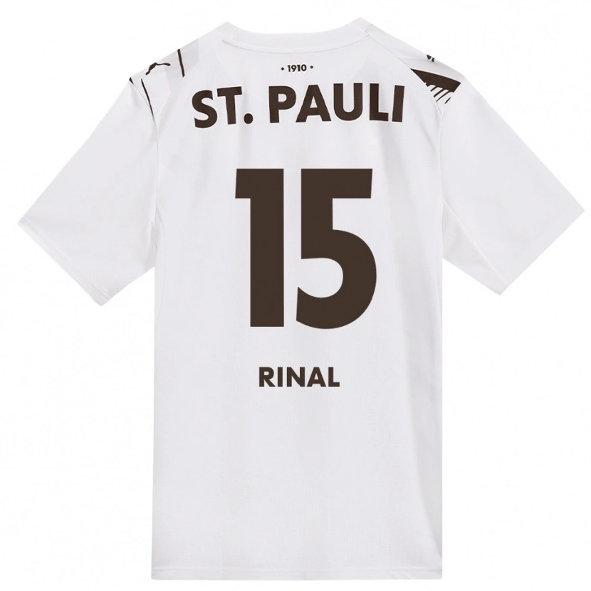 Danxen Kinderen Selcuk Rinal #15 Cafe Wit Rood Uitshirt Uittenue 2026/27 T-Shirt België