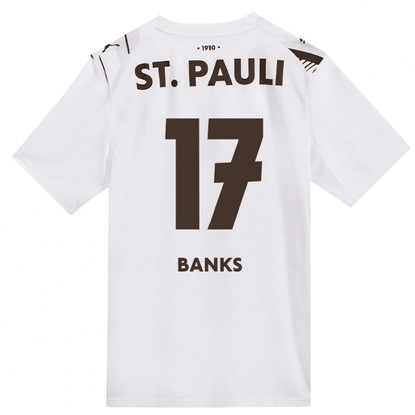 Danxen Kinderen Scott Banks #17 Cafe Wit Rood Uitshirt Uittenue 2026/27 T-Shirt België