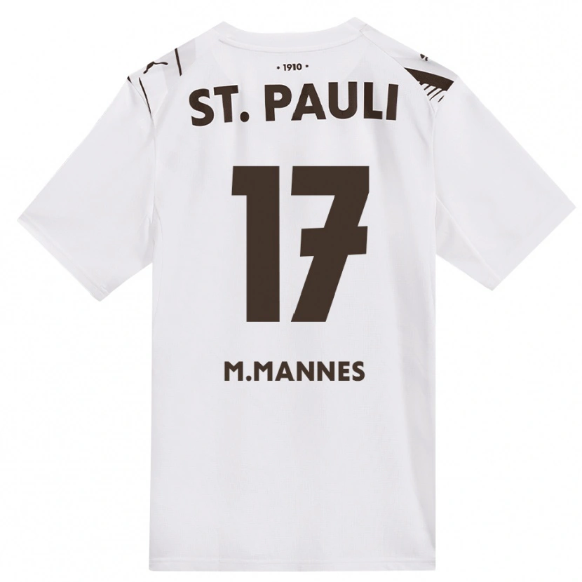 Danxen Kinderen Verena Maria Mannes #17 Cafe Wit Rood Uitshirt Uittenue 2026/27 T-Shirt België