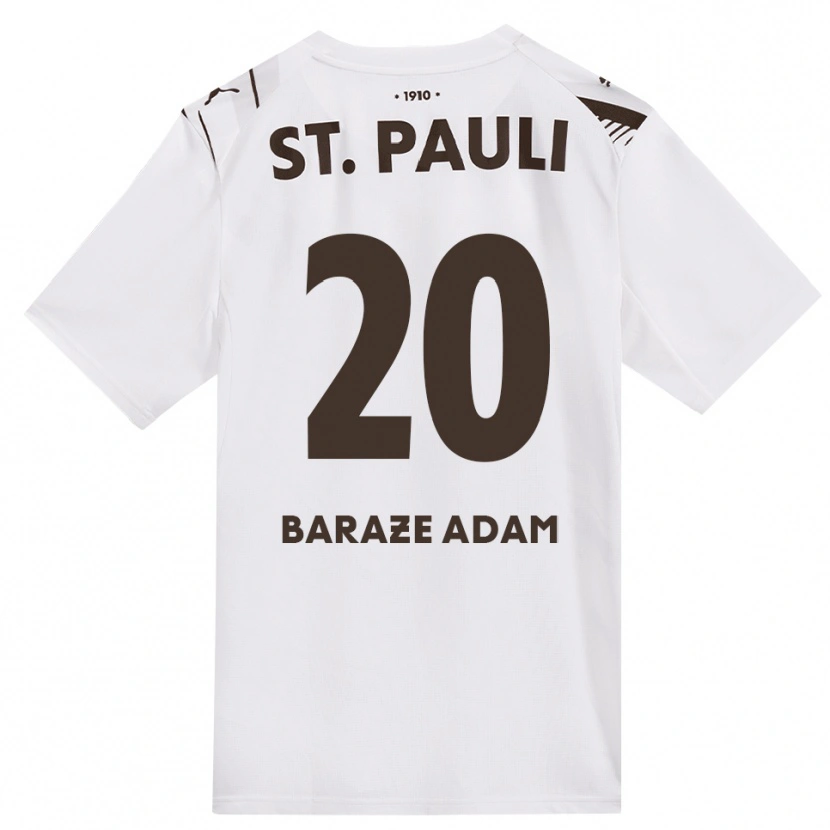 Danxen Kinderen Isma Baraze Adam #20 Cafe Wit Rood Uitshirt Uittenue 2026/27 T-Shirt België