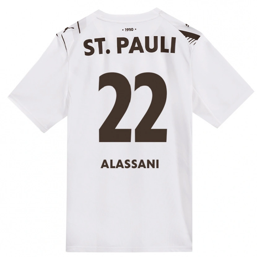 Danxen Kinderen Abdul Alassani #22 Cafe Wit Rood Uitshirt Uittenue 2026/27 T-Shirt België