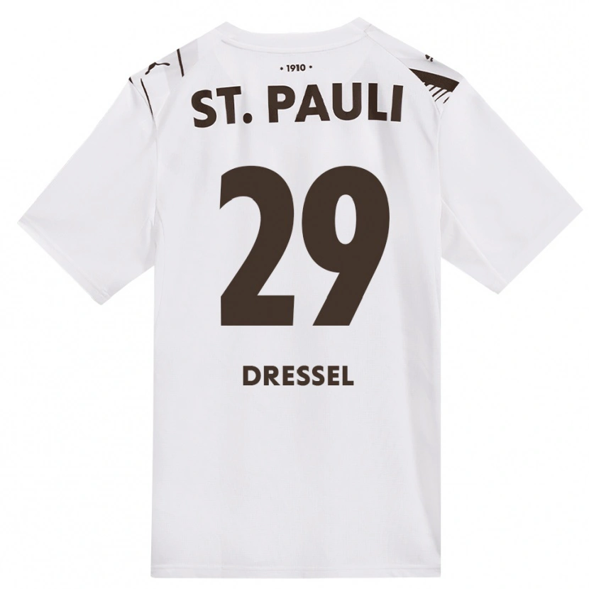 Danxen Kinderen Henry Dressel #29 Cafe Wit Rood Uitshirt Uittenue 2026/27 T-Shirt België