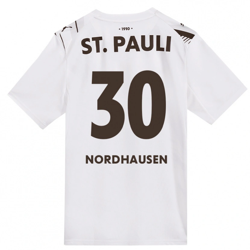 Danxen Kinderen Neele Nordhausen #30 Cafe Wit Rood Uitshirt Uittenue 2026/27 T-Shirt België