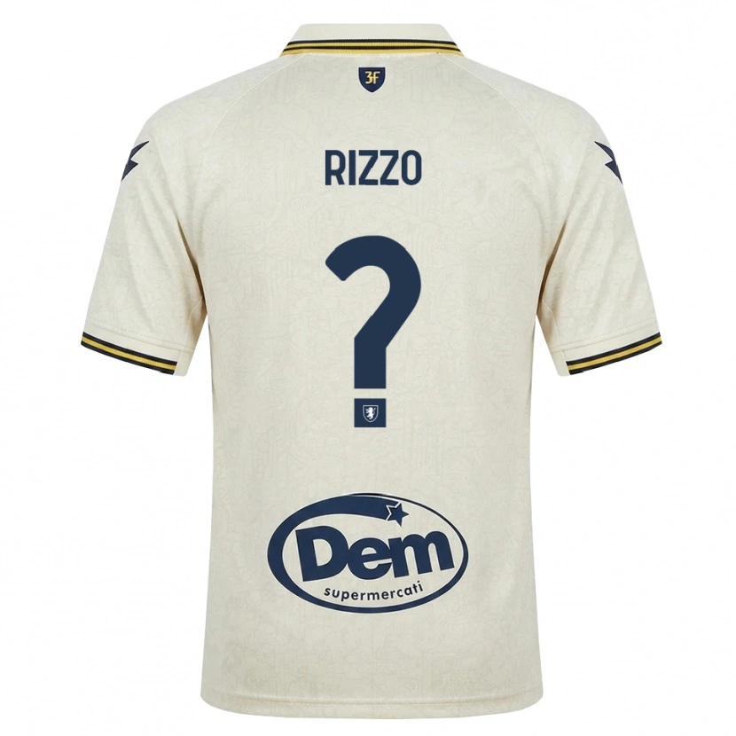 Danxen Kinderen Cristiano Rizzo #0 Oldlace Geel Zwart Uitshirt Uittenue 2026/27 T-Shirt België