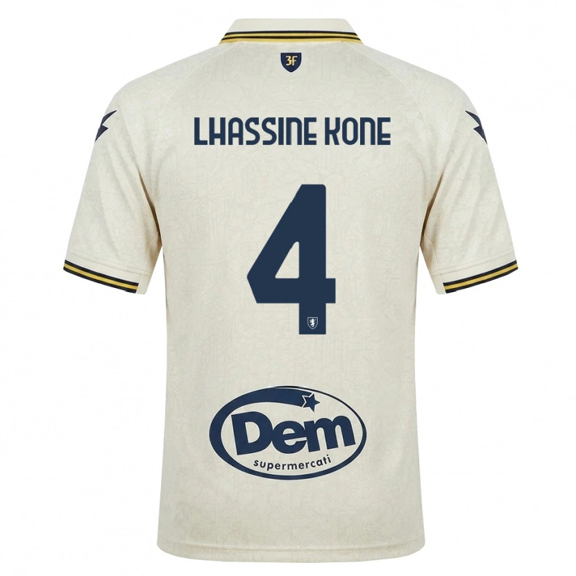 Danxen Kinderen Ben Lhassine Kone #4 Oldlace Geel Zwart Uitshirt Uittenue 2026/27 T-Shirt België
