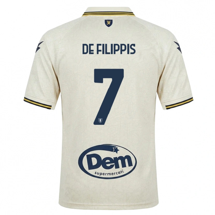 Danxen Kinderen Walter De Filippis #7 Oldlace Geel Zwart Uitshirt Uittenue 2026/27 T-Shirt België