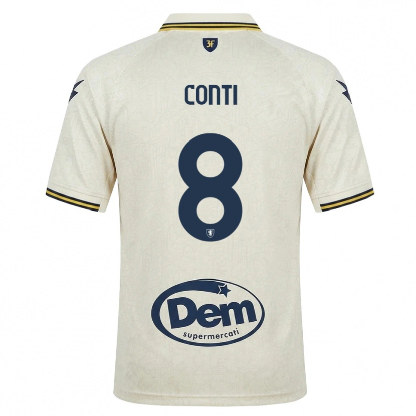 Danxen Kinderen Michelangelo Conti #8 Oldlace Geel Zwart Uitshirt Uittenue 2026/27 T-Shirt België