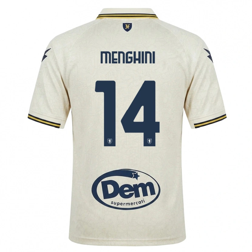 Danxen Kinderen Lorenzo Menghini #14 Oldlace Geel Zwart Uitshirt Uittenue 2026/27 T-Shirt België