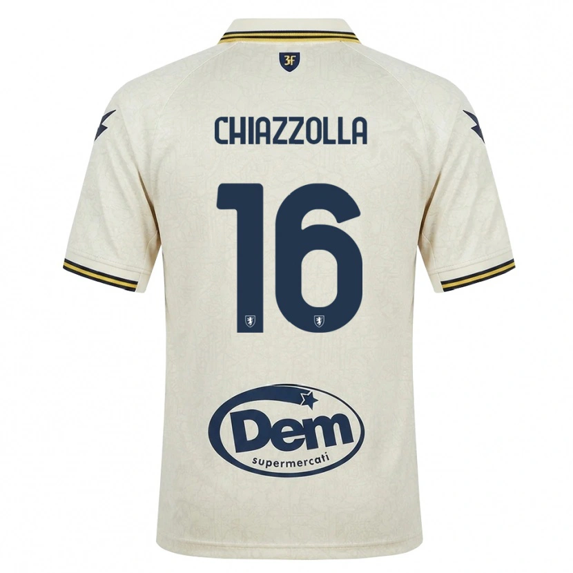 Danxen Kinderen Marco Chiazzolla #16 Oldlace Geel Zwart Uitshirt Uittenue 2026/27 T-Shirt België