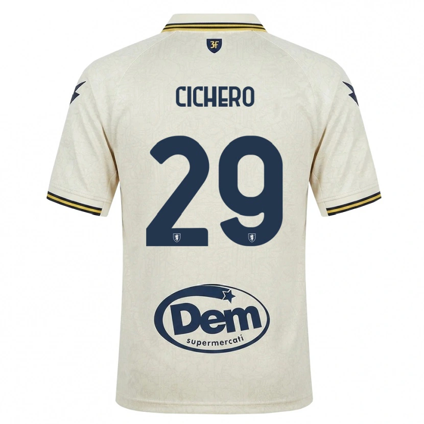 Danxen Kinderen Alejandro Cichero #29 Oldlace Geel Zwart Uitshirt Uittenue 2026/27 T-Shirt België