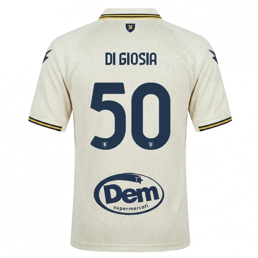 Danxen Kinderen Jacopo Di Giosia #50 Oldlace Geel Zwart Uitshirt Uittenue 2026/27 T-Shirt België