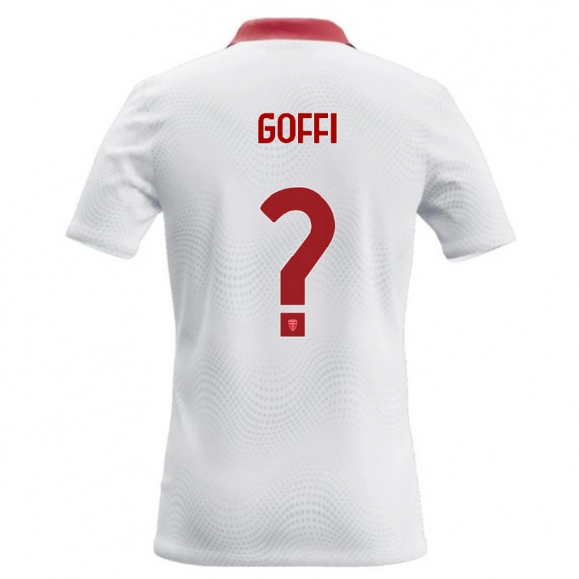 Danxen Kinderen Tommaso Goffi #0 Wit Rood Uitshirt Uittenue 2026/27 T-Shirt België