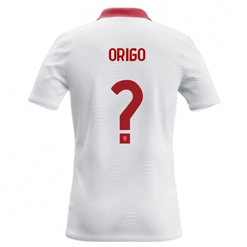 Danxen Kinderen Tobias Origo #0 Wit Rood Uitshirt Uittenue 2026/27 T-Shirt België