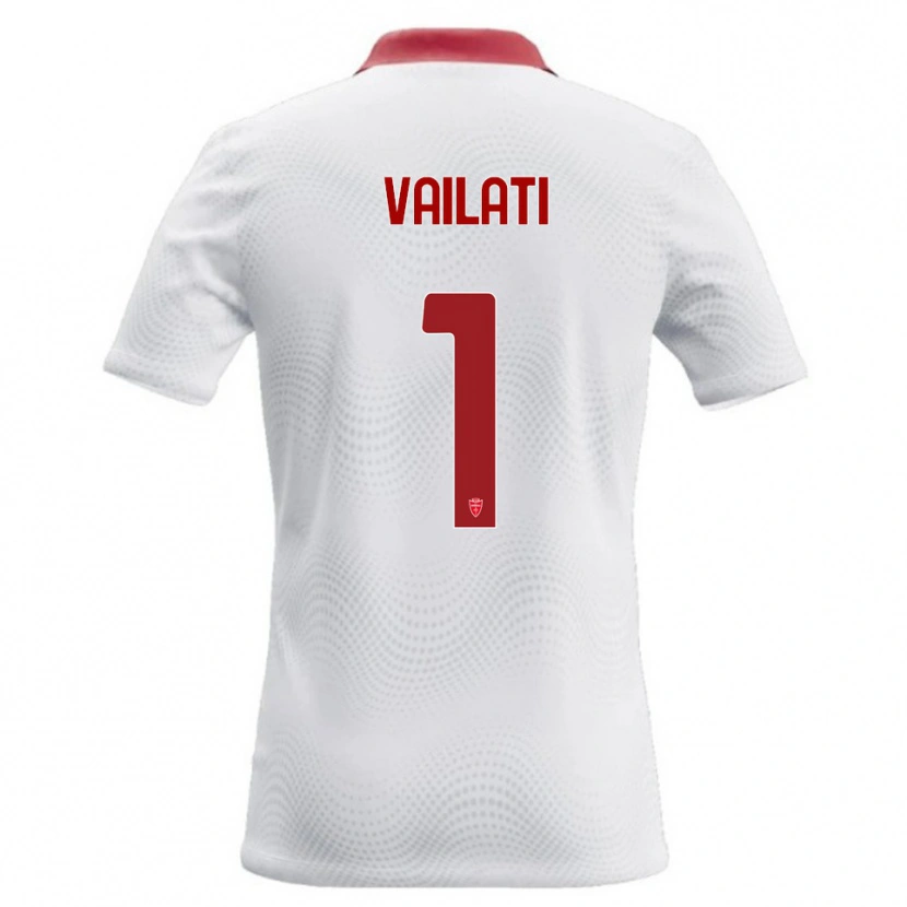 Danxen Kinderen Andrea Vailati #1 Wit Rood Uitshirt Uittenue 2026/27 T-Shirt België