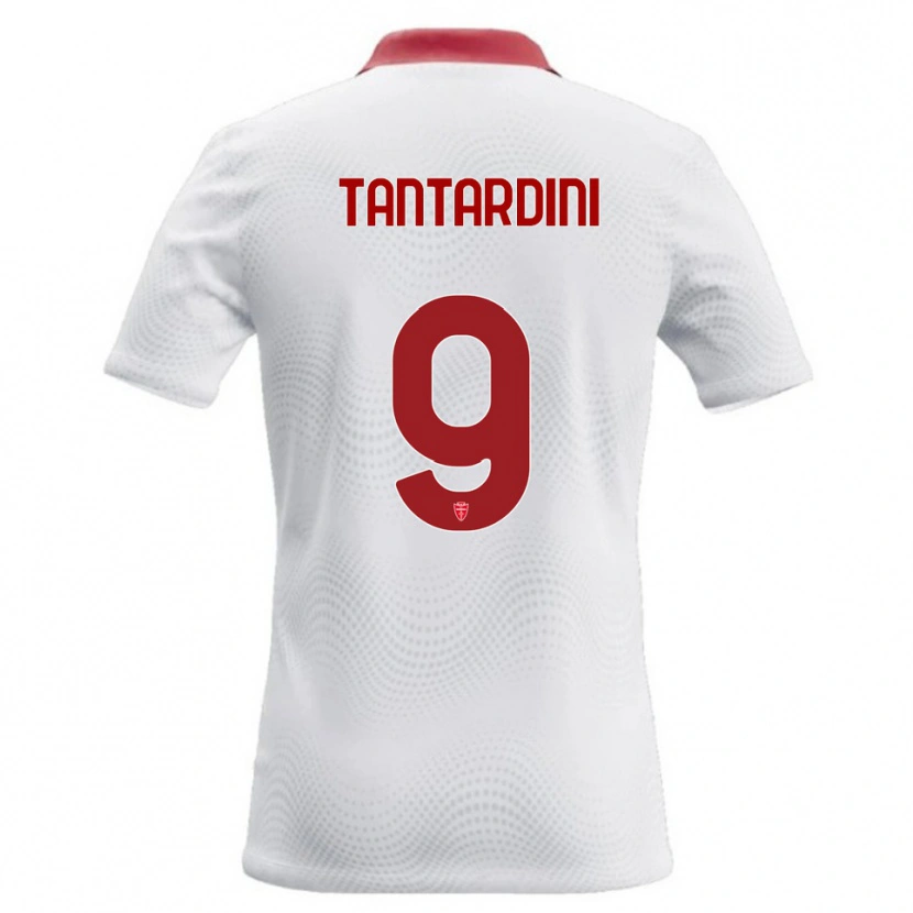 Danxen Kinderen Tommaso Tantardini #9 Wit Rood Uitshirt Uittenue 2026/27 T-Shirt België
