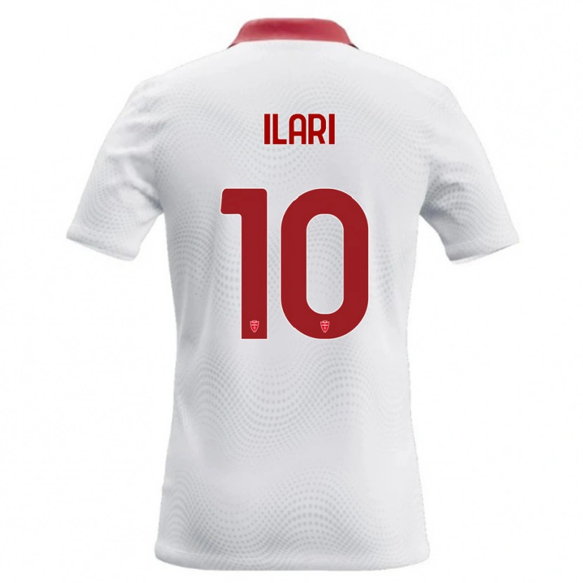 Danxen Kinderen Mario Ilari #10 Wit Rood Uitshirt Uittenue 2026/27 T-Shirt België