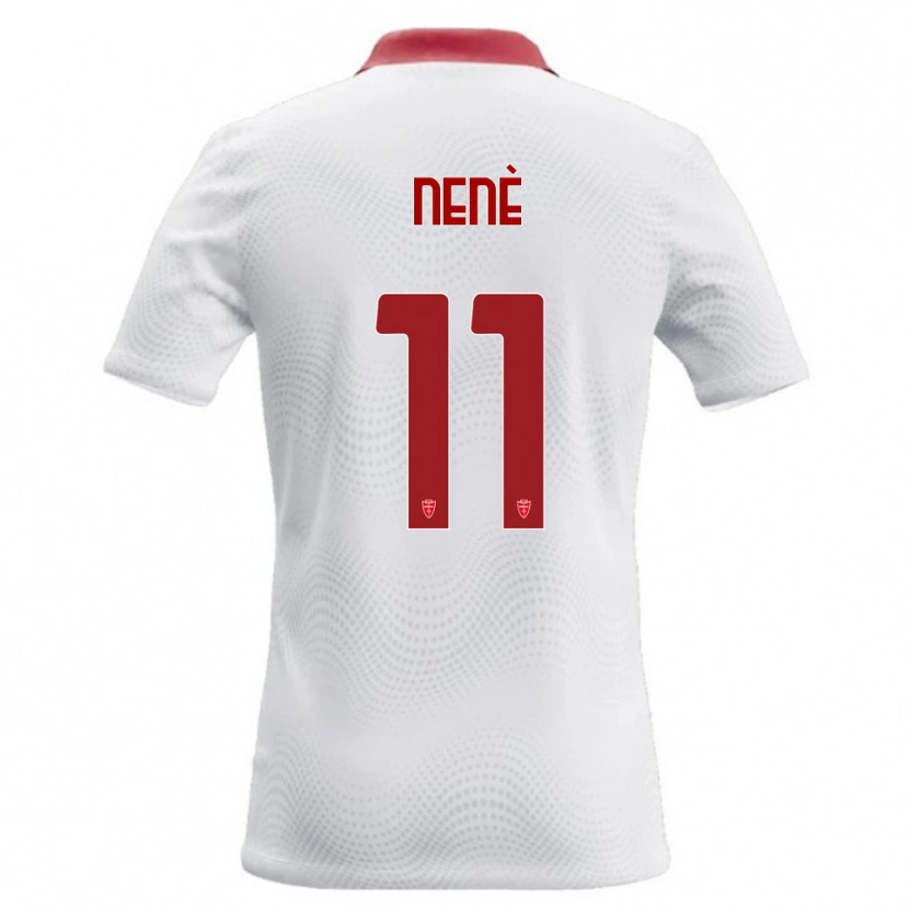Danxen Kinderen Stephen Nenè #11 Wit Rood Uitshirt Uittenue 2026/27 T-Shirt België