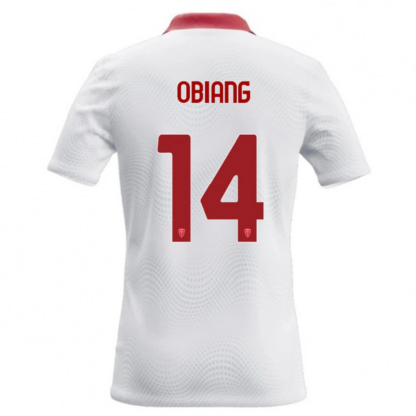 Danxen Kinderen Pedro Obiang #14 Wit Rood Uitshirt Uittenue 2026/27 T-Shirt België