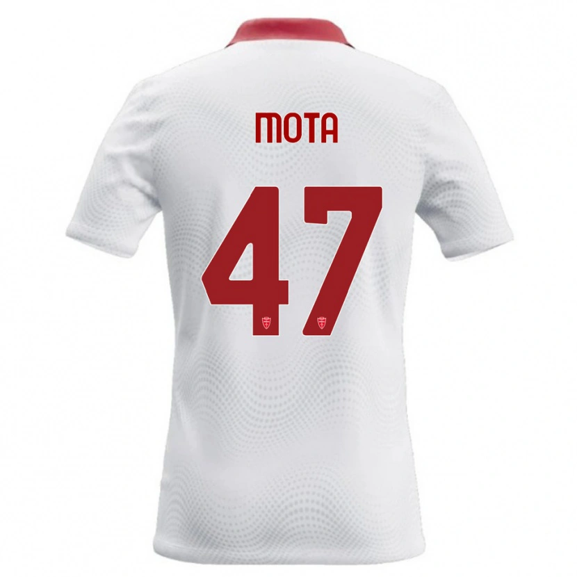 Danxen Kinderen Dany Mota #47 Wit Rood Uitshirt Uittenue 2026/27 T-Shirt België