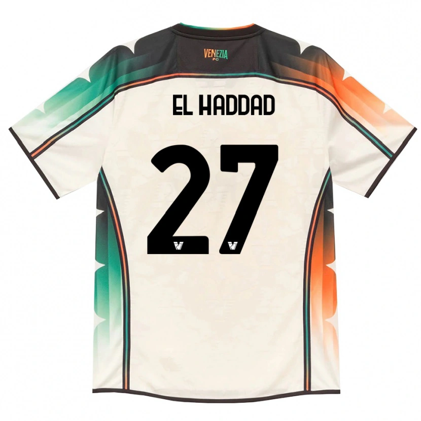Danxen Kinderen Saad El Haddad #27 Oldlace Oranje Groen Uitshirt Uittenue 2026/27 T-Shirt België