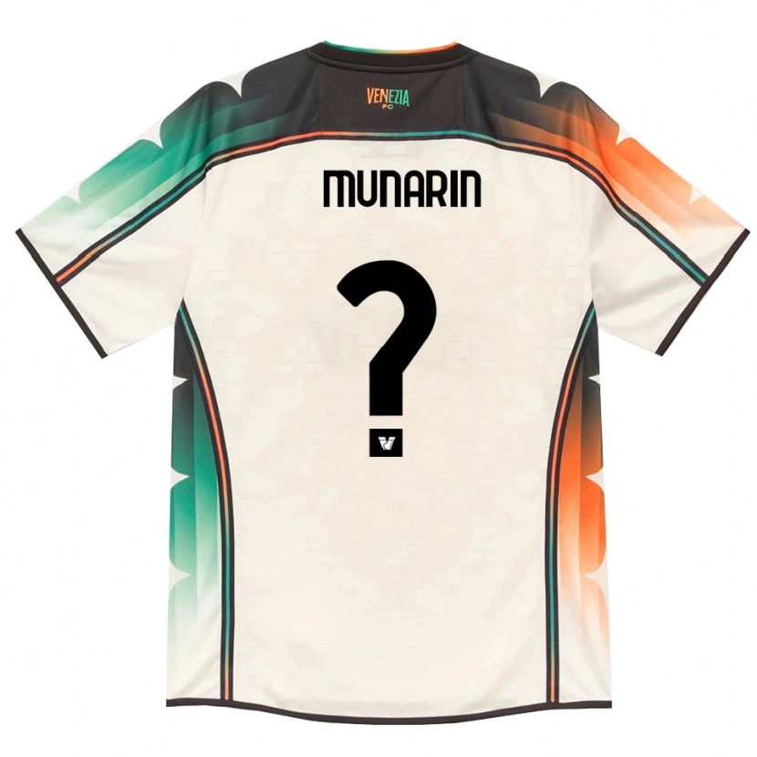 Danxen Kinderen Tommaso Munarin #0 Oldlace Oranje Groen Uitshirt Uittenue 2026/27 T-Shirt België