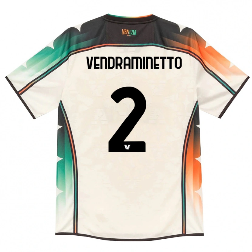 Danxen Kinderen Andrea Vendraminetto #2 Oldlace Oranje Groen Uitshirt Uittenue 2026/27 T-Shirt België