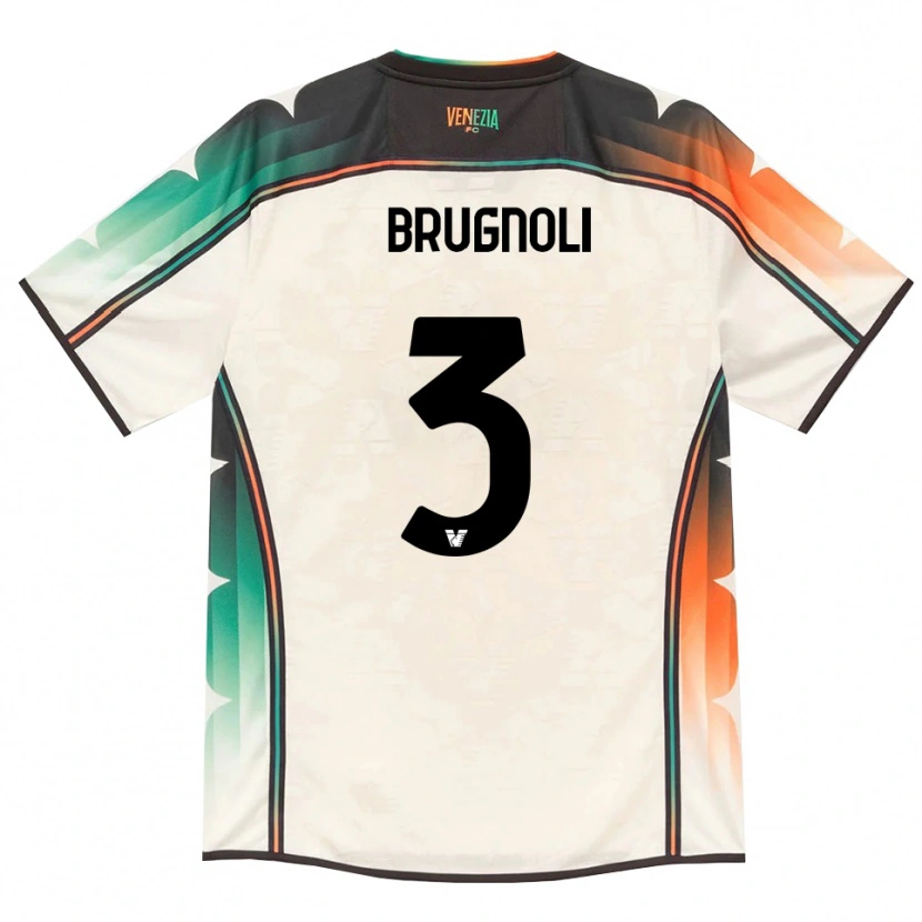 Danxen Kinderen Lorenzo Brugnoli #3 Oldlace Oranje Groen Uitshirt Uittenue 2026/27 T-Shirt België