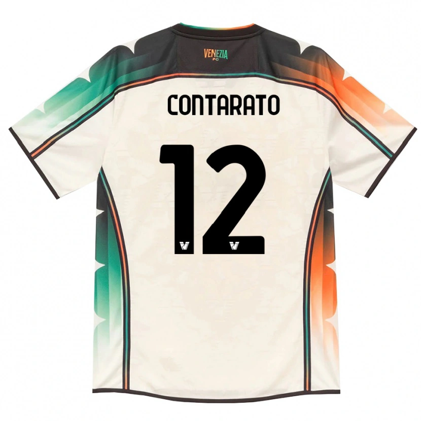 Danxen Kinderen Ettore Contarato #12 Oldlace Oranje Groen Uitshirt Uittenue 2026/27 T-Shirt België