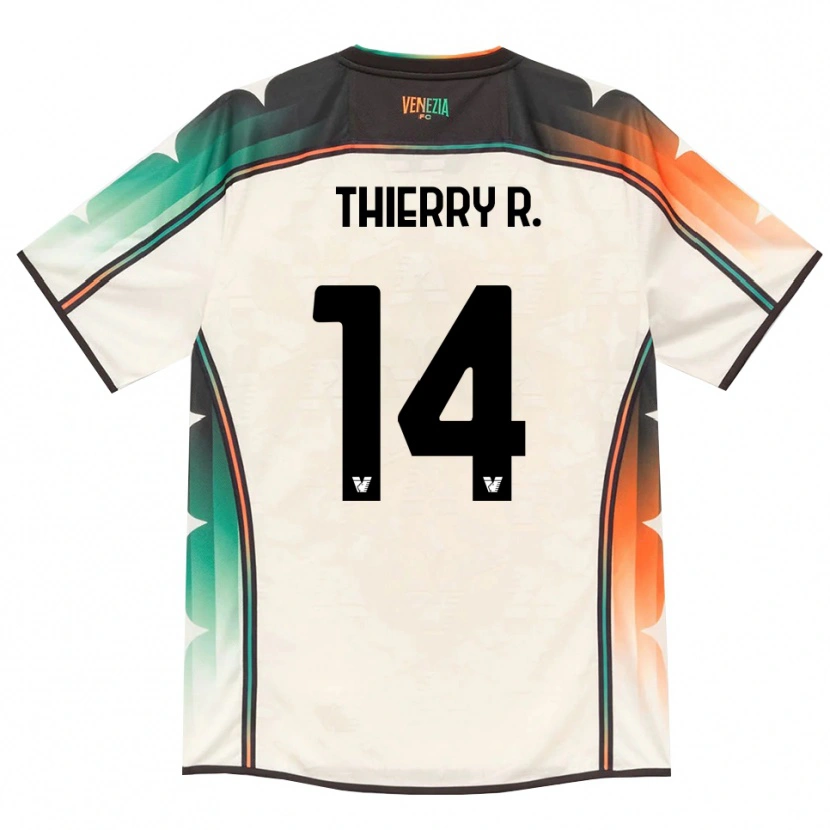 Danxen Kinderen Thierry Correia #14 Oldlace Oranje Groen Uitshirt Uittenue 2026/27 T-Shirt België