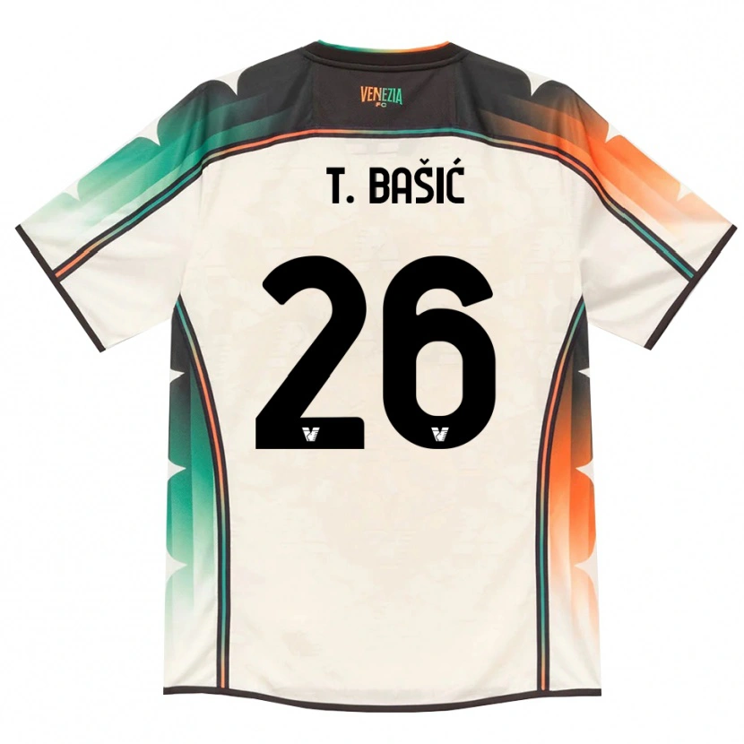 Danxen Kinderen Toma Bašić #26 Oldlace Oranje Groen Uitshirt Uittenue 2026/27 T-Shirt België