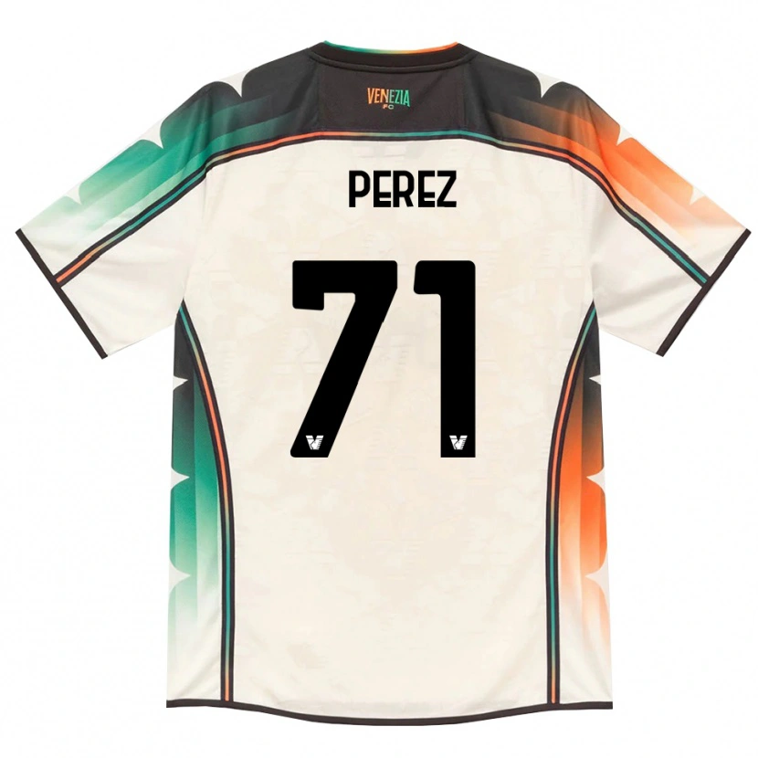 Danxen Kinderen Kike Pérez #71 Oldlace Oranje Groen Uitshirt Uittenue 2026/27 T-Shirt België