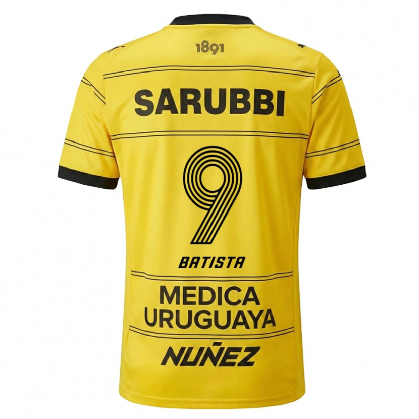 Danxen Kinderen Facundo Batista #9 Geel Zwart Uitshirt Uittenue 2026/27 T-Shirt België