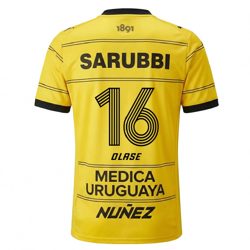 Danxen Kinderen Tomás Olase #16 Geel Zwart Uitshirt Uittenue 2026/27 T-Shirt België