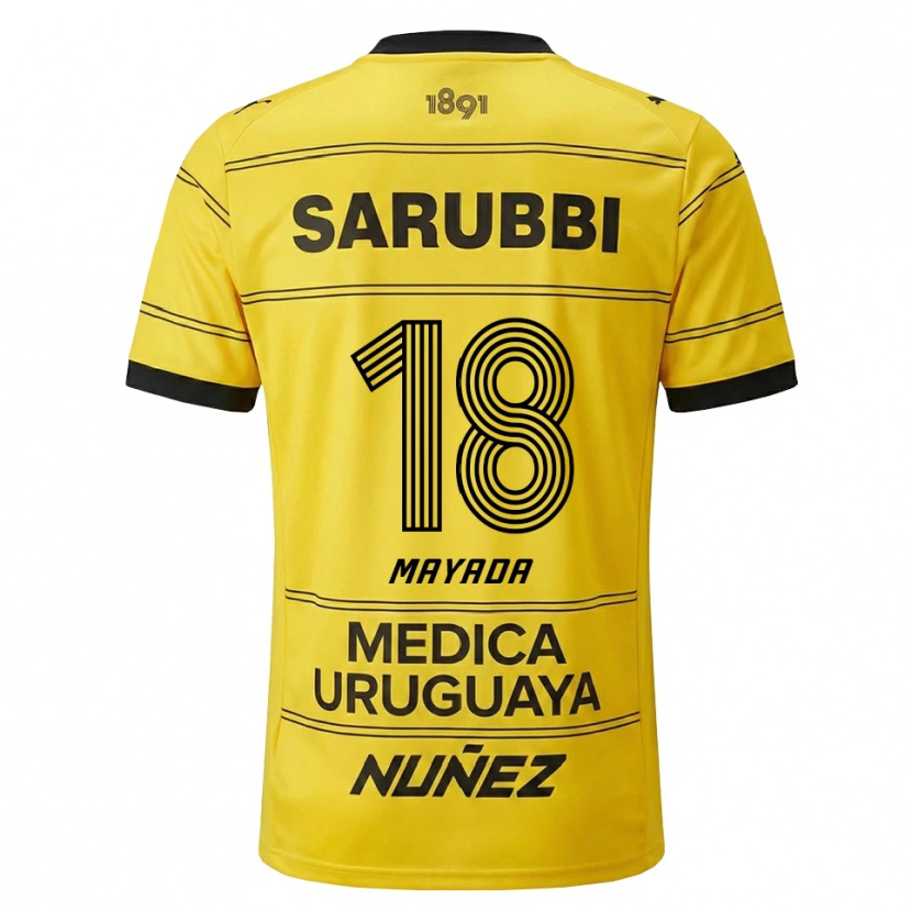 Danxen Kinderen Camilo Mayada #18 Geel Zwart Uitshirt Uittenue 2026/27 T-Shirt België