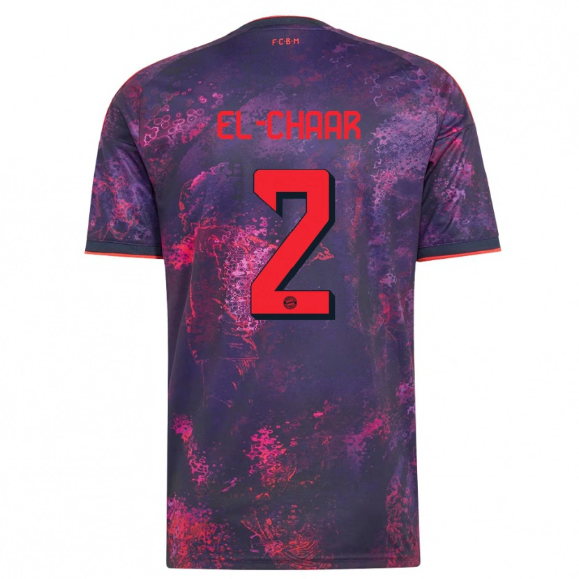 Danxen Kinderen Adam El-Chaar #2 Paars Rood Thuisshirt Derde Tenue 2026/27 T-Shirt België