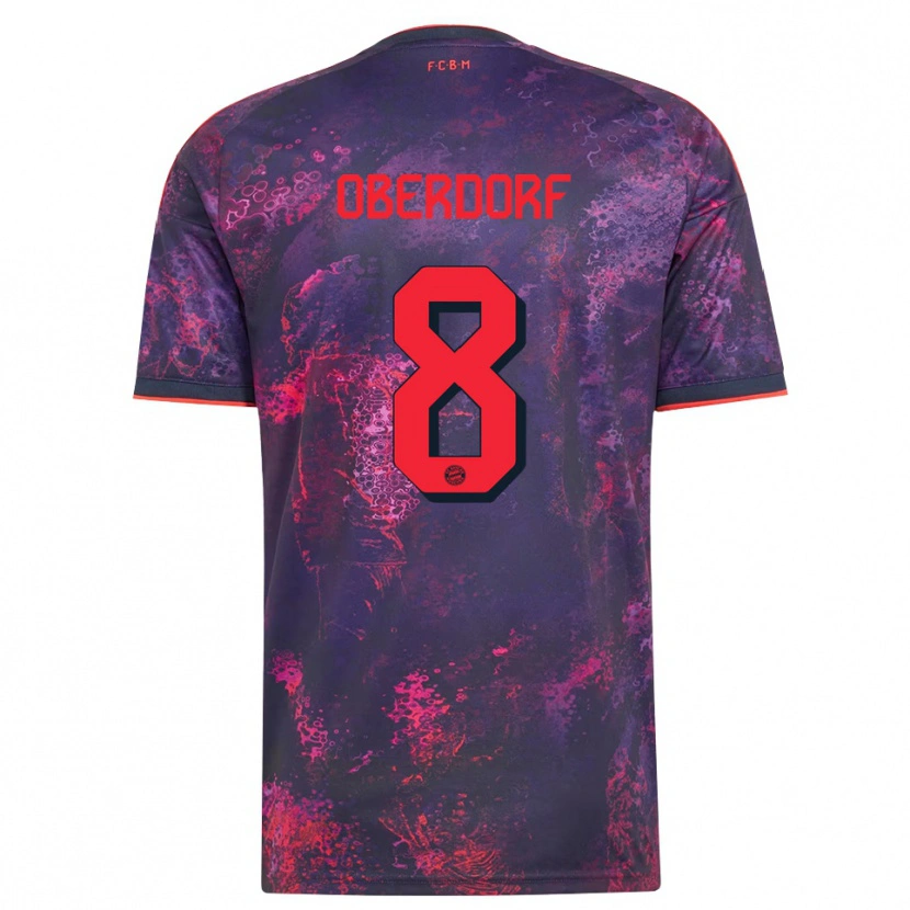 Danxen Kinderen Lena Oberdorf #8 Paars Rood Thuisshirt Derde Tenue 2026/27 T-Shirt België